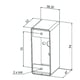 Boîtier rectangulaire en applique PBHI inox pour bouton poussoir