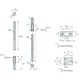 Kit de tringles et embouts TEG 2837.00 pour serrure 2 et 3 points