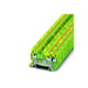 Bloc de jonction série PT-TWIN - Push-in - 1 étage - 1,5 mm² - vert/jaune - pour conducteur de protection - PT 1,5/S-TWIN-PE