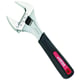 Clé à molette grande ouverture chromé avec manche gainé 6" - 34 mm