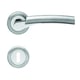 Ensemble sur rosace ATLANTIS inox poli/satiné clé L