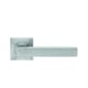 Ensemble sur rosace carrée SEATTLE inox satiné bec-de-cane