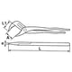 Pince multiprise à branches superposées chromées avec manche bimatière 250 mm Capacité de serrage 60 mm