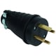 Fiche mâle électrique caoutchouc 3P+T - 20A