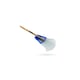 Balai à gazon bimatière 20 dents plates avec manche bois - 50 cm