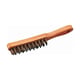 Brosse métallique 912-B2 260 mm 4 rangs manche bois