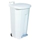 Poubelle à pédale BOOGY - 90 L - blanc
