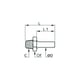 Raccord à compression adaptateur d'orientation mâle 0120