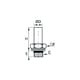 Raccord à compression adaptateur d'orientation avec joint bi-matière 0128 39
