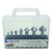 Valise de 7 fraises à ébavurer 820 HSS - Plage de diamètres 6,3 à 25 mm
