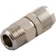 Raccord à compression orientable droit mâle conique 1010 - 1/4 - 8 mm - laiton nickelé
