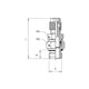 Raccord à compression orientable droit mâle cylindrique 1015