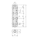 Nourrice de distribution double série 6048 - 3/8 - 1/4 - 4 mm - aluminium