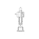Raccord à compression réduction 13600 - 6 mm - 8 mm - laiton - droit