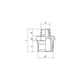 Mamelon double inégal série 62020 - G1/4" - G1/2" - acier inoxydable 316L - 62020 1/4-1/2