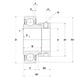 Roulement pour palier auto-aligneur CES - Diamètre intérieur : 40 mm - Diamètre extérieur : 80 mm