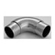Raccord d'angle flexible inox 304  arrondi pour tube de main courante