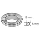 Tube flexible pour graisseur automatique 8x6mm LAPT 1000