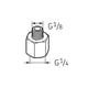 Raccord pour graisseur automatique LAPN - G1/8