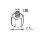 Raccord pour graisseur automatique LAPN - M8