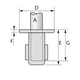 Raccord KEEKLAMP socle interne 66- 48,3 mm 66-8