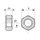 Écrou hexagonal HU ISO 4032 Classe 8 brut