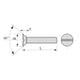 Vis à métaux tête fraisée fendue Inox A4