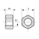 Écrou hexagonal haut (HH) ISO 4033.8 Zingué