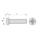 Vis à métaux tête cylindrique bombée large Pozidriv® Zingué