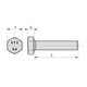 Vis tête hexagonale filetage total ISO 4017 classe 8,8 brut
