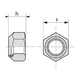 Écrou indesserrable DIN 985 inox A4