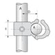 Raccord KEEKLAMP croix ouvrable décalée - 42,4 mm