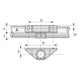 Raccord KEEKLAMP support marche d'escalier - 48,3 mm