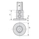 Raccord KEEKLAMP pour socle de fixation au sol - 48,3 mm