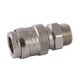 Coupleur pneumatique mâle 721 - DN10 mm - laiton nickelé - 1/2