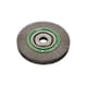 Brosse circulaire 9902566341 - diamètre 200 mm x 20 mm - al. 32 mm - inox - diamètre fil 0.20 mm - ondulée