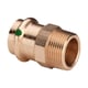 Raccord droit bronze à sertir mâle femelle 2211