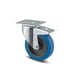 Roulette de manutention pivotante à frein bleu 3477 UFR 250 kg - 125 x 40 mm