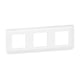 Plaque de finition MOSAIC - 3 poste - blanc - 82x224 mm - sens de montage : horizontal