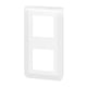 Plaque de finition MOSAIC - 2 poste - blanc - 82x153 mm - sens de montage : vertical