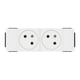 Prise de courant MOSAIC SOLUCLIP - 2P+T- Double Prise