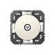 Prise TV simple DOOXIE - blanc