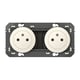 Double prise de courant précâblée Surface DOOXIE