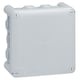 Boite de dérivation étanche carrée PLEXO 1/4 de tour - 130 x 130 x 74 mm - gris