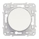 Interrupteur double poussoir ODACE - Nombre de modules : 1 - Intensité : 10 A - Coloris : blanc
