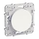 Interrupteur double poussoir ODACE - Nombre de modules : 1 - Intensité : 10 A - Coloris : blanc