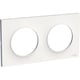 Plaque pour appareillage ODACE STYL - 2 poste - blanc - 85x156 mm