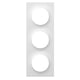 Plaque pour appareillage ODACE STYL - 3 poste - blanc