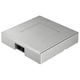 Bouton interrupteur capteur de porte carrée LOOX 40 x 40 mm argent