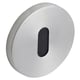 Rosace ronde inox pour béquille OVALIS clé I la paire